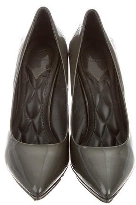 Brian Atwood Patent Leather Pointed-Toe Pumps