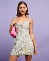 Thumbnail for your product : Dazie - Women's Yellow Mini Dresses - Endless Sun Mini Dress - Size 6 at The Iconic