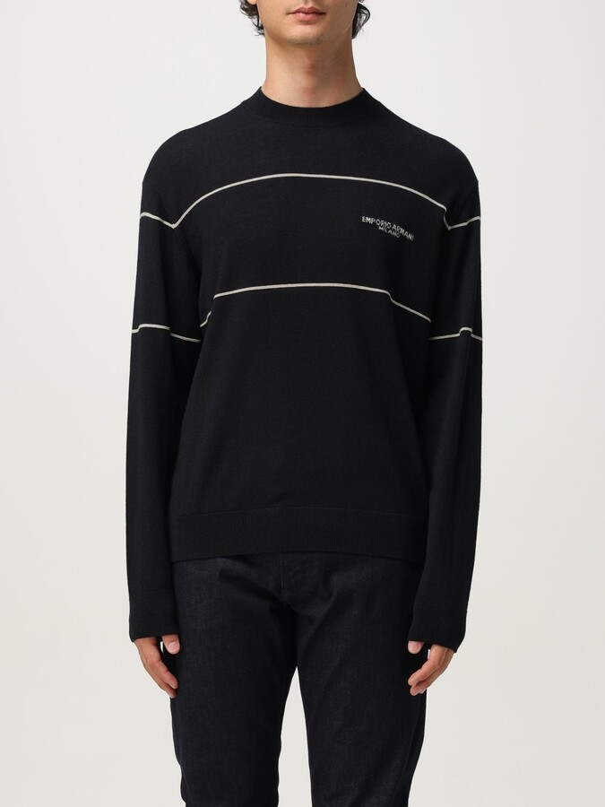 Emporio Armani Sweater Men color Blue