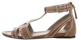 Thumbnail for your product : Miu Miu Leather Ankle Strap Sandals