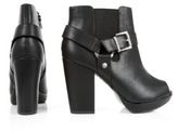 Thumbnail for your product : PeepToe Wide Fit Black Heeled Ankle Boot