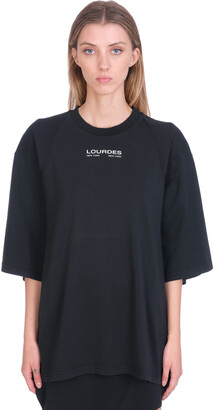 Lourdes T-shirt In Black Cotton