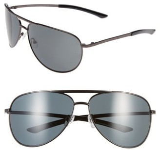 Smith Men's 'Serpico' 66Mm Polarized Sunglasses - Gunmetal/ Grey