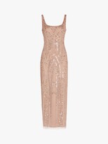 Thumbnail for your product : Adrianna Papell Cocktail Embellished Maxi Dress, Rose Gold