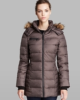 Thumbnail for your product : Marc New York 1609 Marc New York Coat - Paris Down with Faux Fur Trim Hood