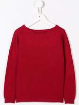 Thumbnail for your product : MonnaLisa studded logo sweater