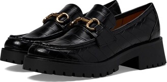 Nine West Allmy (Black Croco) Women's Flat Shoes