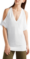 Thumbnail for your product : MICHAEL Michael Kors Cold-shoulder Stretch-knit Sweater - White