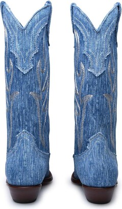 ブーツその他 SONORA BOOTS (SAN35BLBJEAEE06W LIGHTBLUE) Sonora Light Blue Denim Boots - ShopStyle