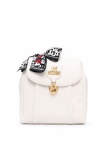 Thumbnail for your product : Love Moschino Logo-Plaque Scarf-Tie Backpack