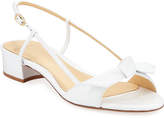 Thumbnail for your product : Alexandre Birman Clarita Slingback Low-Heel Bow Sandals