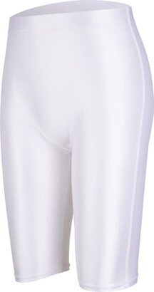LEOHEX Women's High Rise Ultra Shiny Biker Shorts Quick Dry Yoga Leggings  Stretch Casual Short Pants (M - ShopStyle