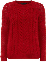 Thumbnail for your product : Dorothy Perkins Red chunky cable jumper