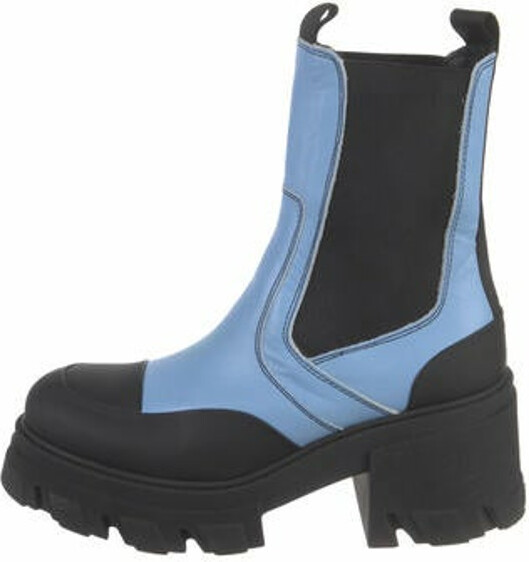 Ganni Leather Rain Boots ShopStyle