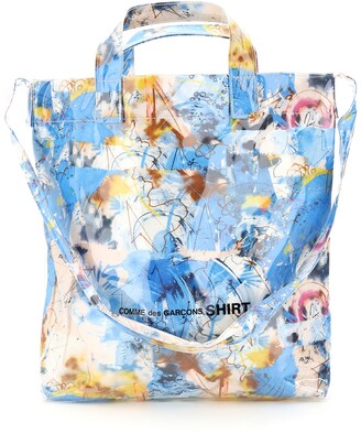 Comme des Garçons Shirt TOTE BAG FUTURA PRINT OS Light blue,White,Yellow