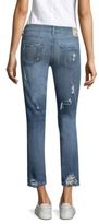 Thumbnail for your product : True Religion Ripped Mid-Rise Straight Leg Jeans
