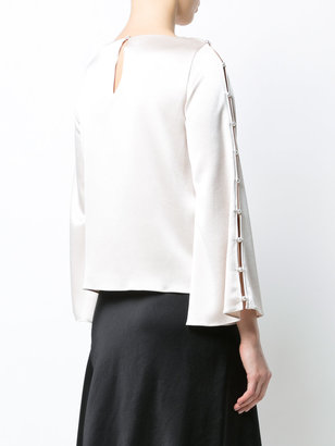 Alice + Olivia button-down sleeve blouse