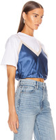 Thumbnail for your product : Alexander Wang Draped Cami Hybrid T-Shirt in Petal Blue | FWRD