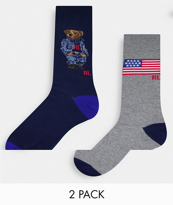 blue polo socks