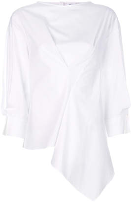 Enfold gathered front blouse