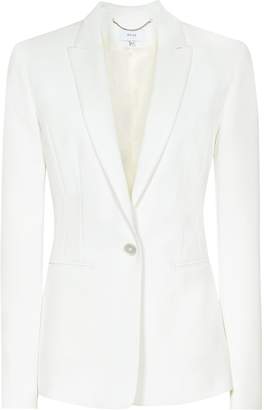 Reiss Myla Jacket - Single-breasted Blazer in Off White