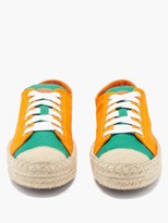 Thumbnail for your product : J.W.Anderson Canvas Low-top Espadrille Trainers - Orange