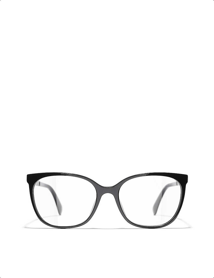 chanel square frame glasses