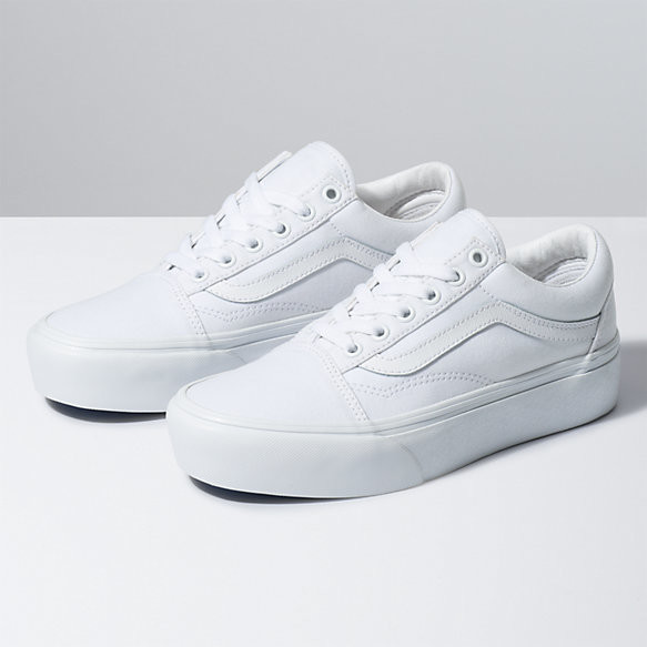 Vans White Women's Platforms | Shop the world's largest collection of  fashion | ShopStyle