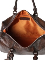 Thumbnail for your product : Santoni Hand Painted Embossed Leather Duffle Bag