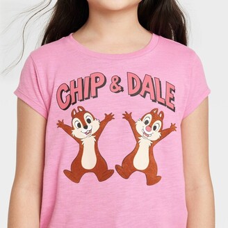 Disney Girls' Chip & Dale Short Sleeve Graphic T-Shirt -