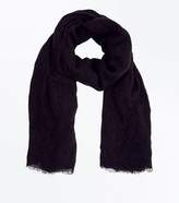 Thumbnail for your product : New Look Black Fray Hem Scarf
