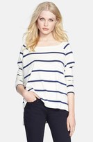 Thumbnail for your product : Rag and Bone 3856 rag & bone/JEAN 'Miller' Stripe High/Low Tee