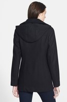 Thumbnail for your product : Ellen Tracy Toggle Closure Wool Blend Duffle Coat (Online Only)