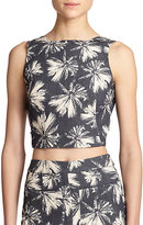 Thumbnail for your product : L'Agence Palm Tree Cropped Top