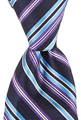 Roundtree & Yorke Trademark Combo Stripe Traditional Silk Tie
