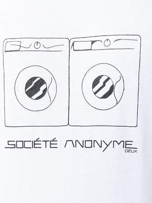 Societe Anonyme washing machine logo T-shirt