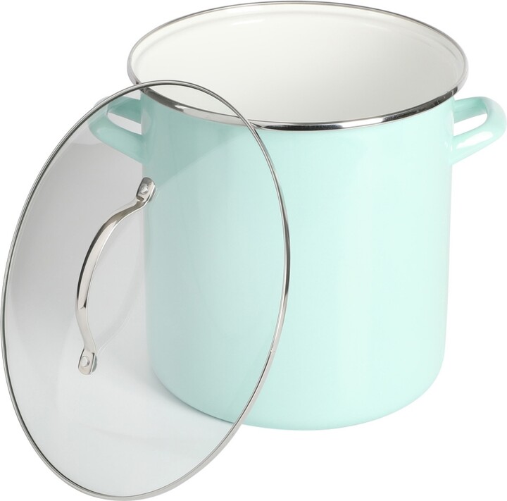 Martha Stewart Collection Thayer Enamel On Steel 12 Quart Stock Pot ...