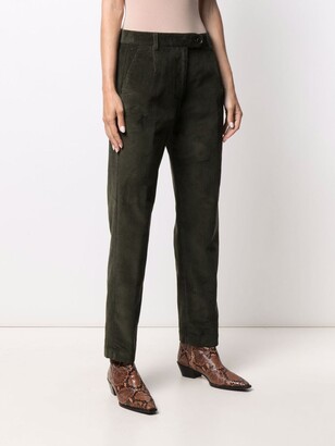 Semi-Couture Straight Corduroy Trousers
