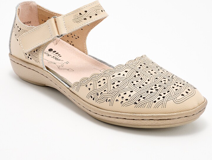 Spring Step Leather Mary Janes - Sabriye