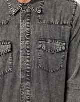 Thumbnail for your product : Afends Denim Shirt With Acid Wash
