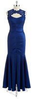 Thumbnail for your product : Xscape Evenings Ruched Taffeta and Lace Mermaid Gown