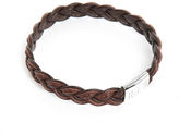 Thumbnail for your product : Tateossian Slide Capri Silver and Brown Italian Leather 19.5cm Bracelet