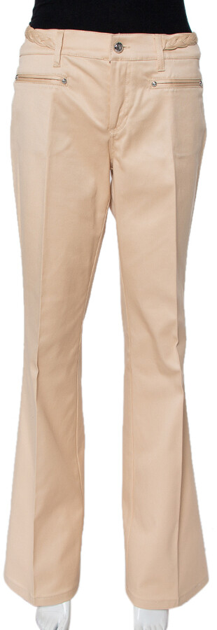cotton bootcut trousers