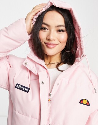 ellesse moletom com capuz damen pink