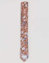 Thumbnail for your product : ASOS Slim Tie In Pink Floral Design