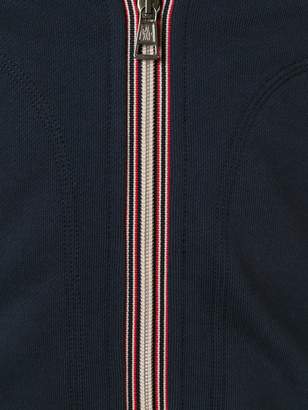 Moncler striped trim zipped sweatshirt