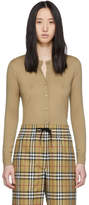Thumbnail for your product : Burberry Beige Cashmere Monogram Cardigan