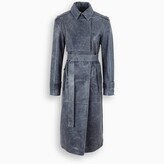 Thumbnail for your product : REMAIN Birger Christensen Grey leather Pirello trench coat