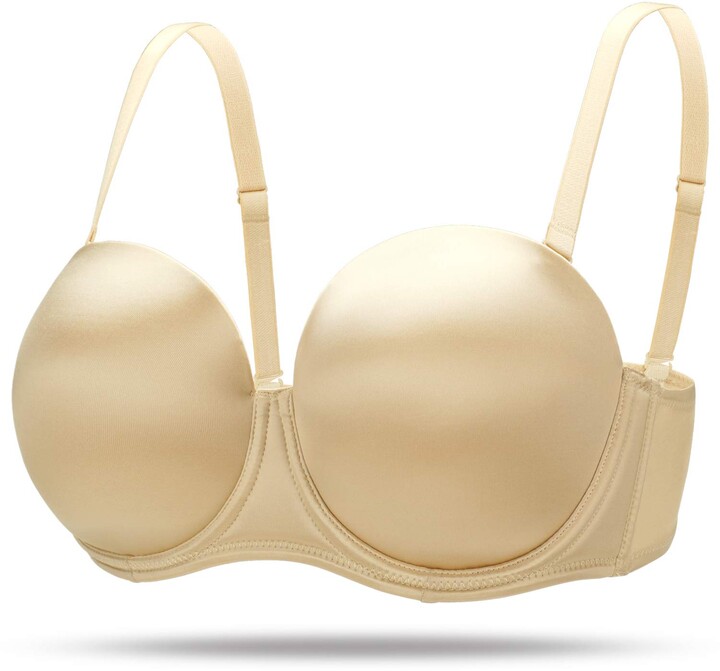JOATEAY Convertible T-Shirt Bra Plus Size Women Contour Full Cup Light Padded Underwire Strapless Bra 