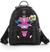 Thumbnail for your product : MCM Stefan Strumbel Small Coated-Canvas Backpack